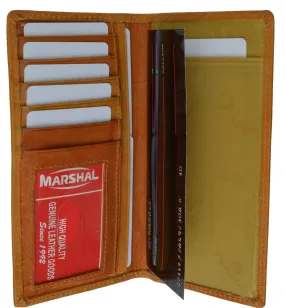 Leather Checkbook Holder Credit Card ID Organizer 953 CF (C)