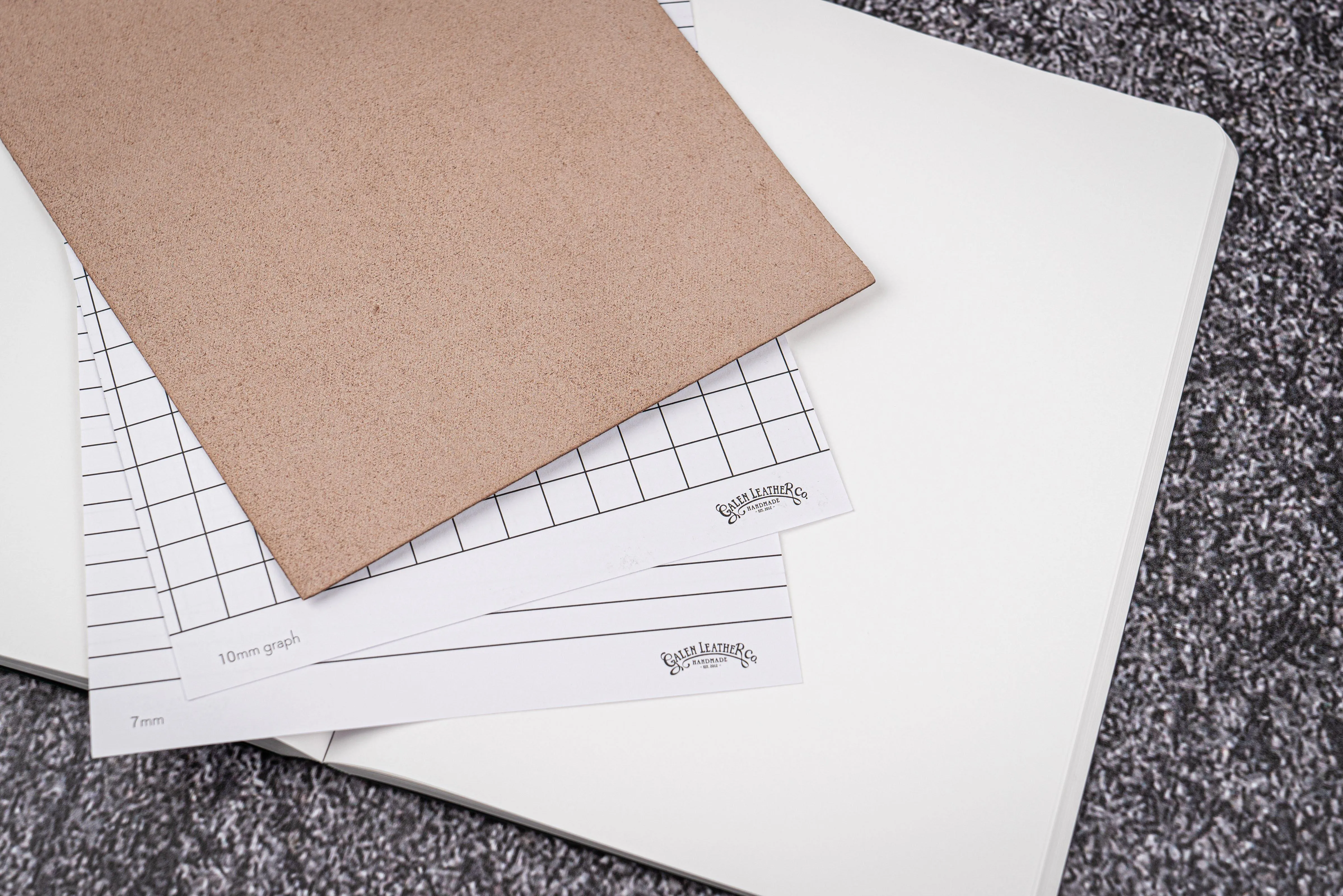 Leather Notebook - Tomoe River Paper - A6 - Crazy Horse Forest Green