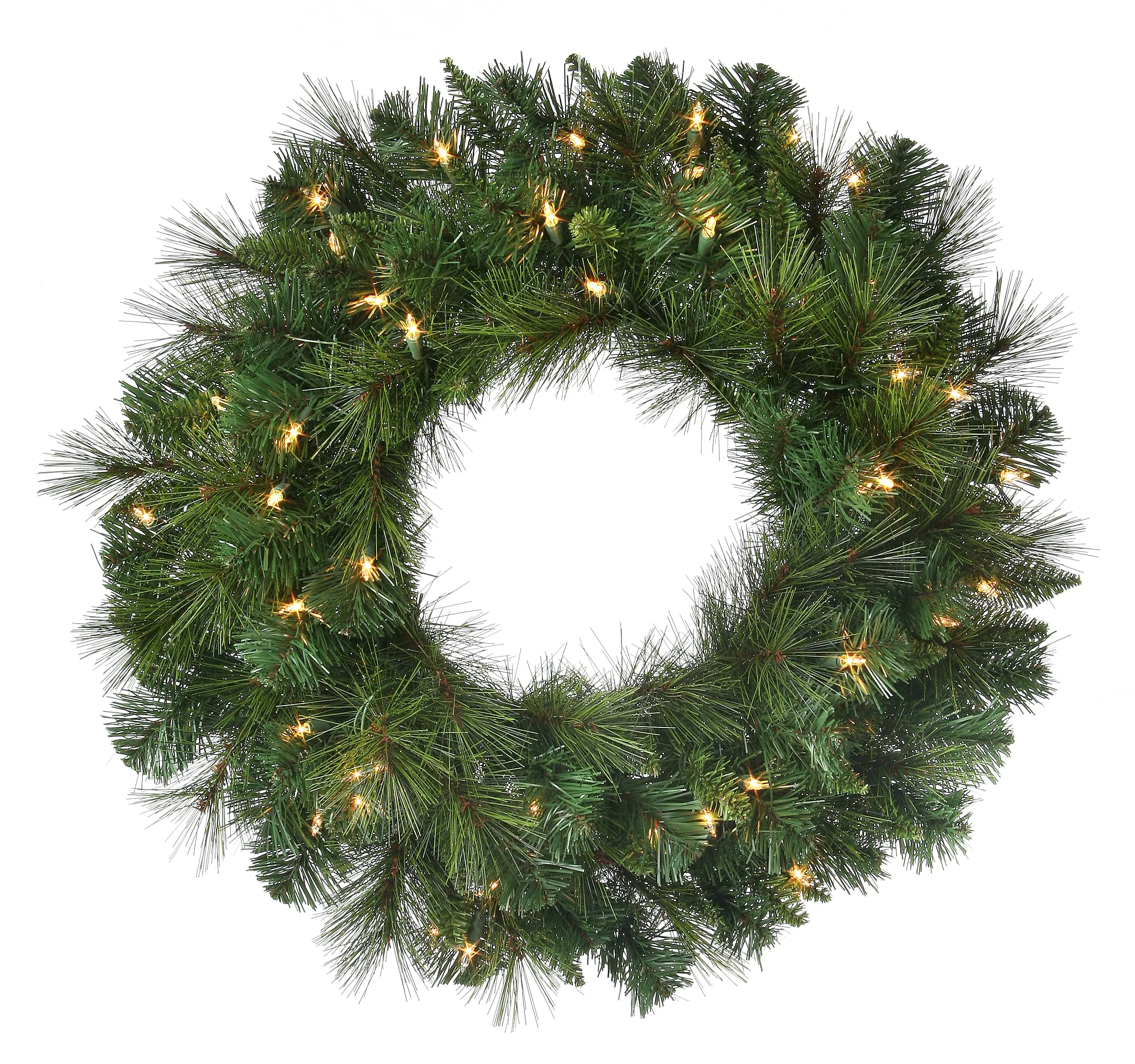 Lit Deluxe Belgium Wreath, 24"