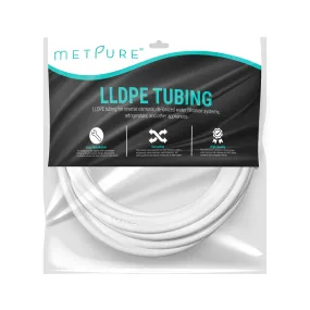 LLDPE 3/8" OD Tube 25 ft Roll in Metpure Retail Bag. Certified by NSF. For Reverse Osmosis De-ionized Water Filtration Systems, Refrigerators, and Other Appliances. White Color