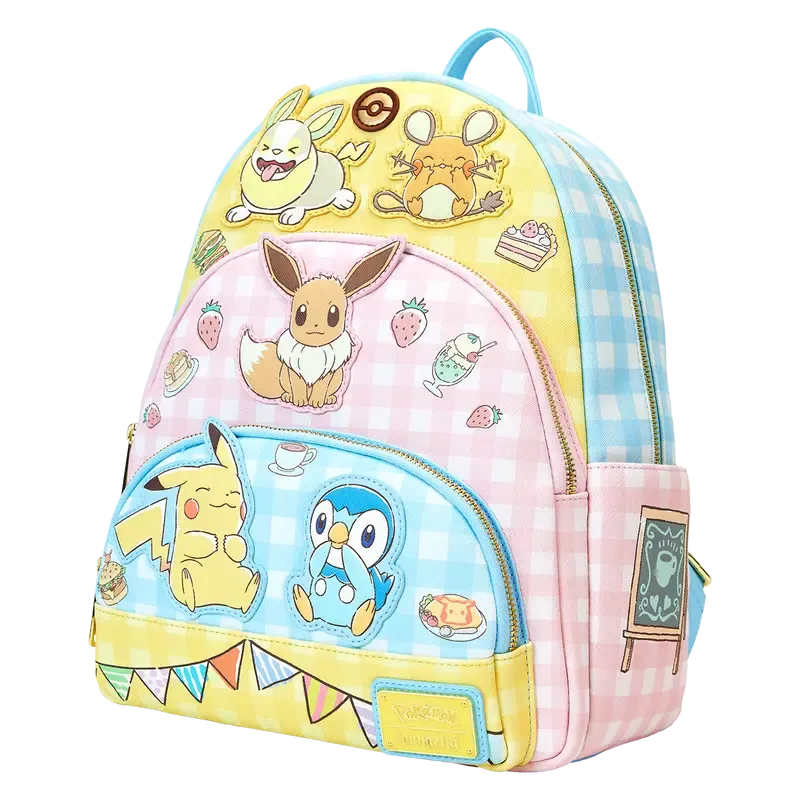 Loungefly Pokémon Café Triple Pocket Mini Backpack