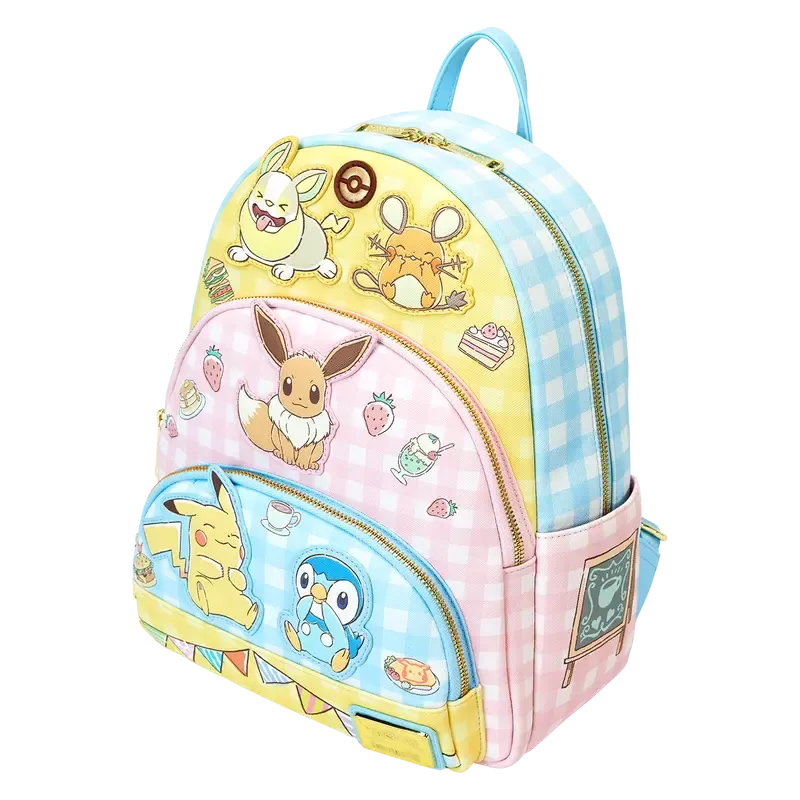 Loungefly Pokémon Café Triple Pocket Mini Backpack