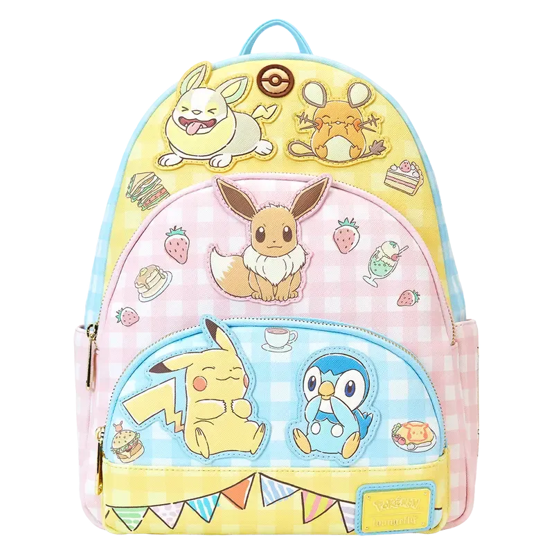 Loungefly Pokémon Café Triple Pocket Mini Backpack