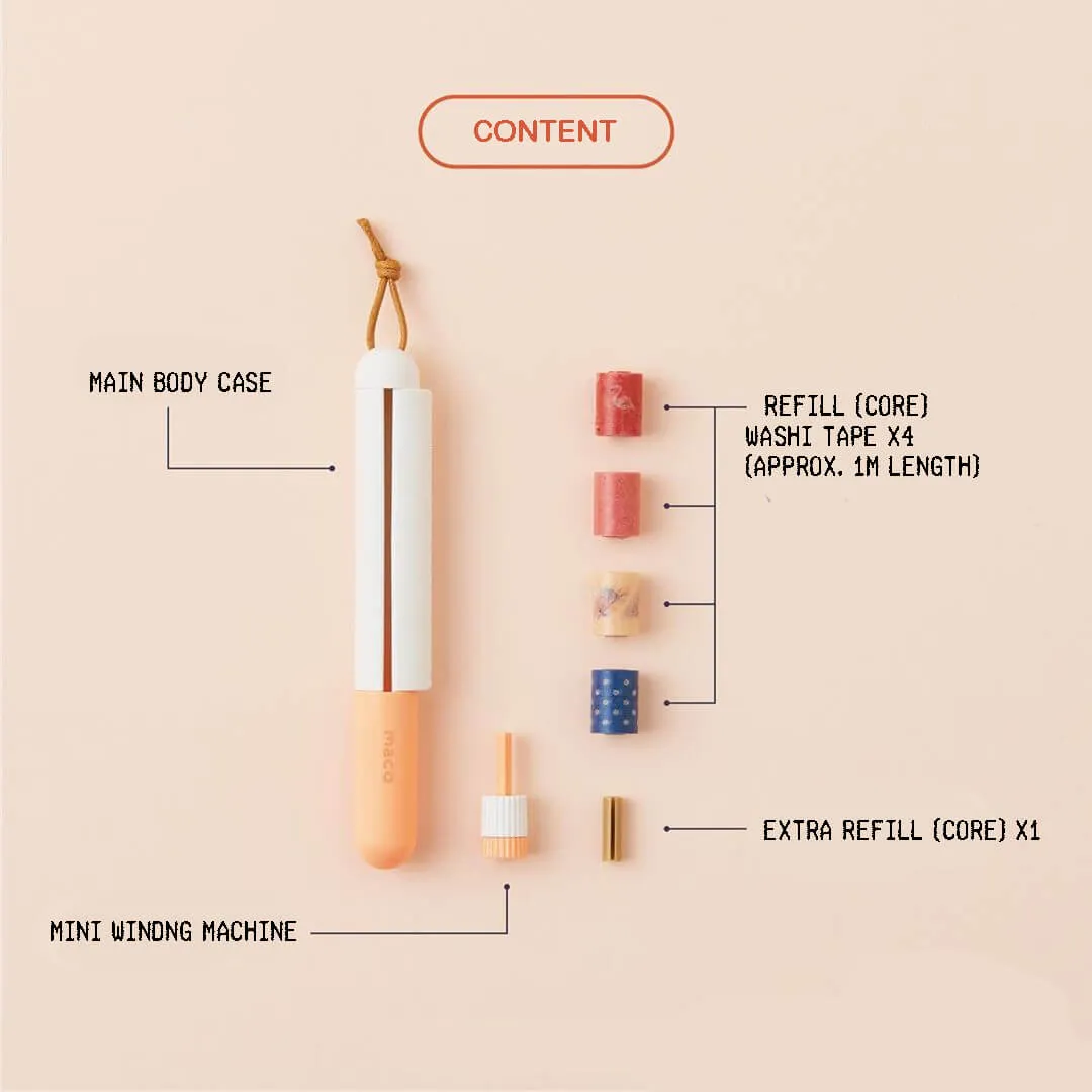maco Washi Tape Holder   Washi Tape Set (limited edition)