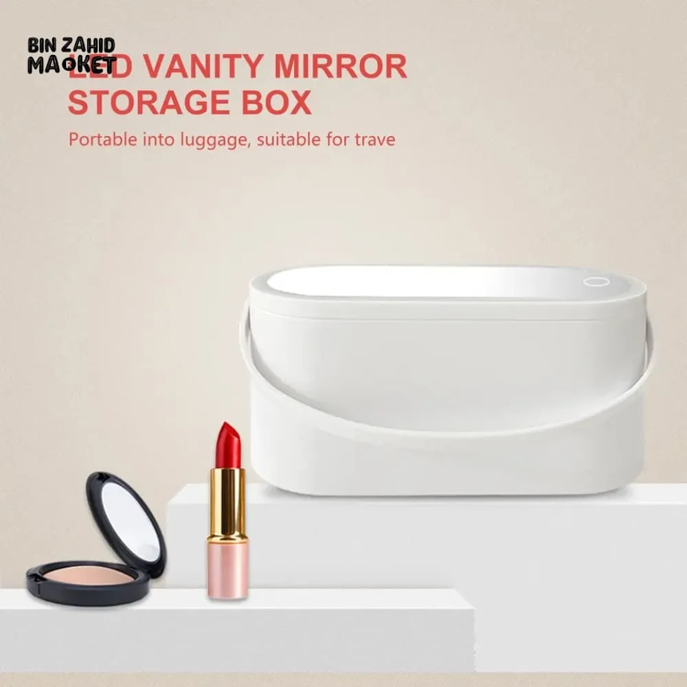 MAKEUP BOX WITH LED MIRROR