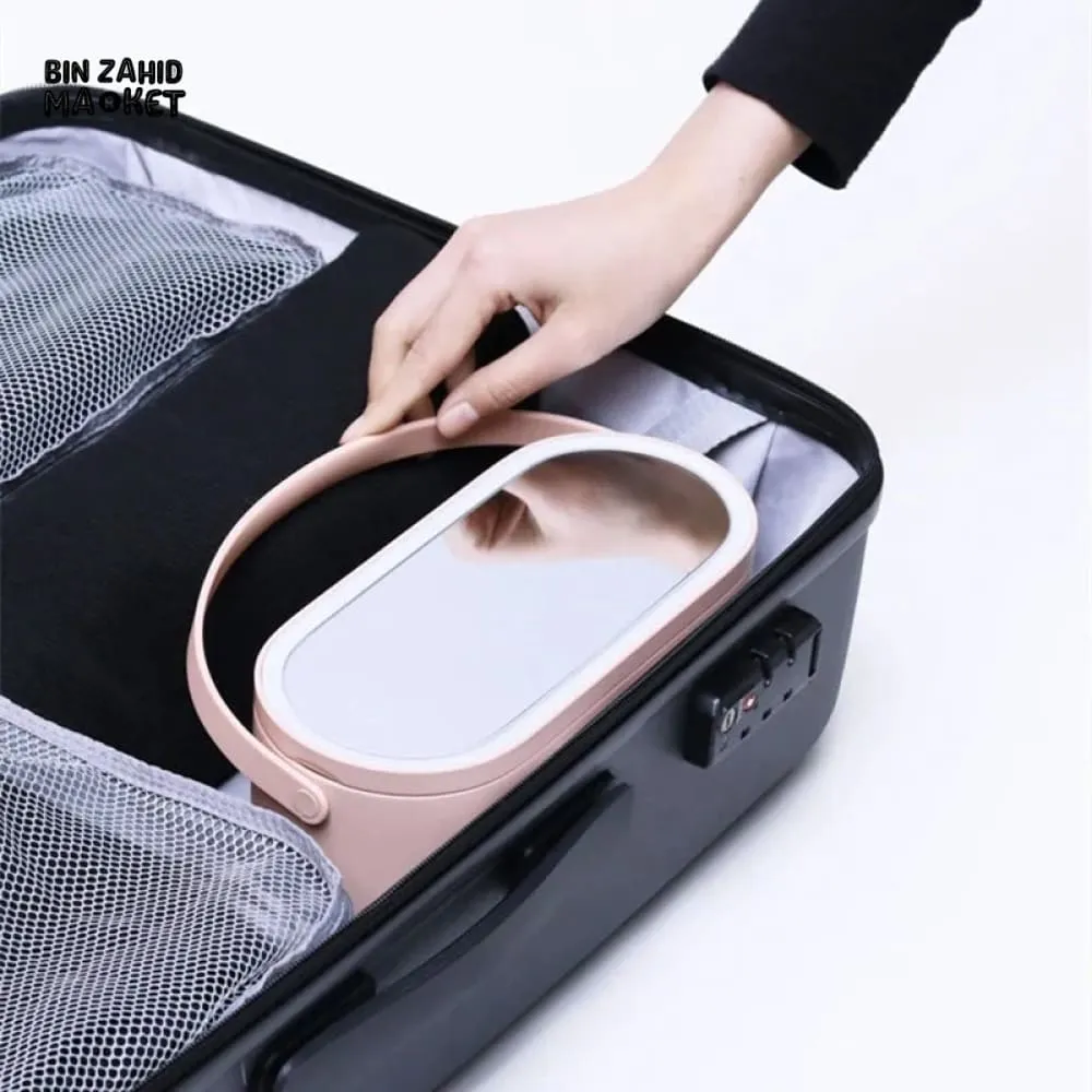 MAKEUP BOX WITH LED MIRROR