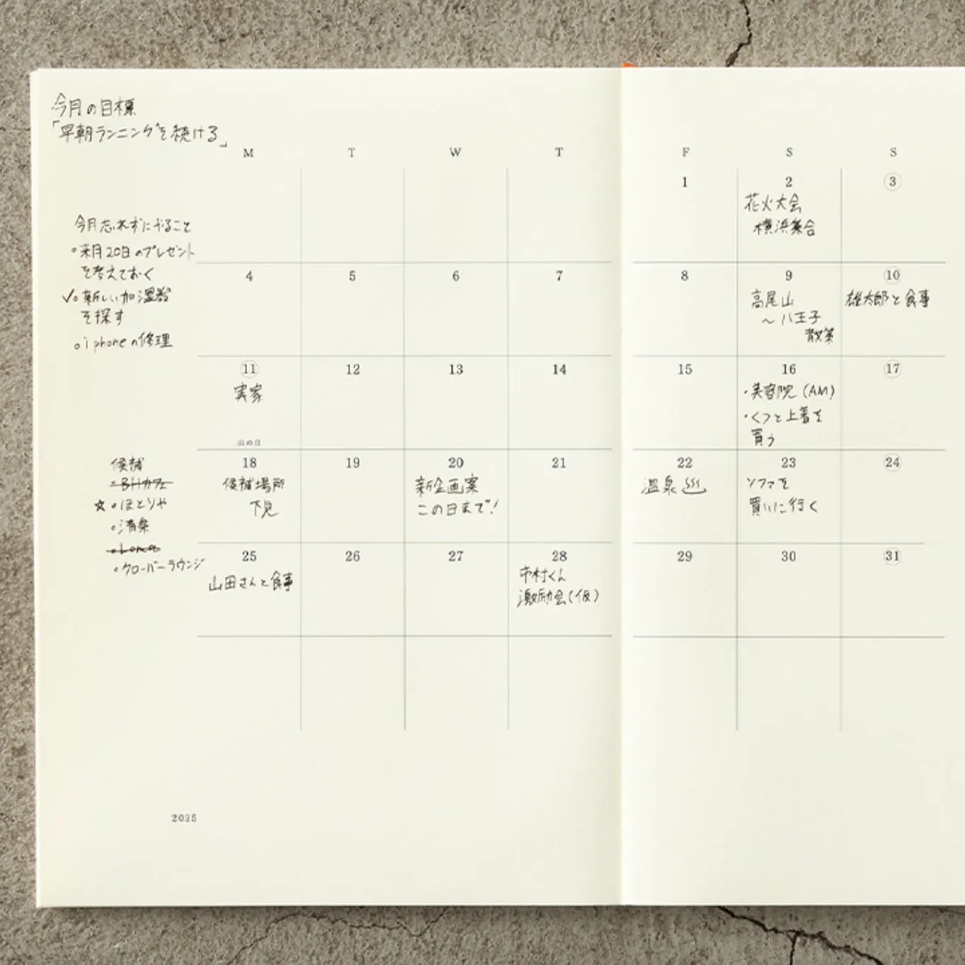 [MD 2025] Monthly THIN (A5)