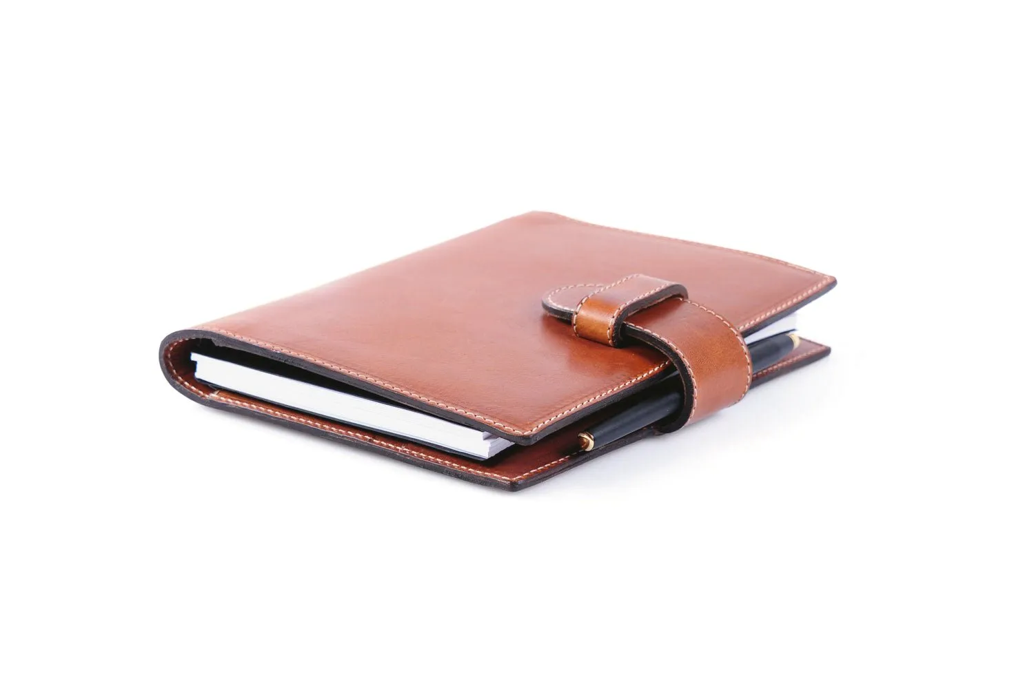 Medium-Size Vachetta Strap Padfolio - Terra