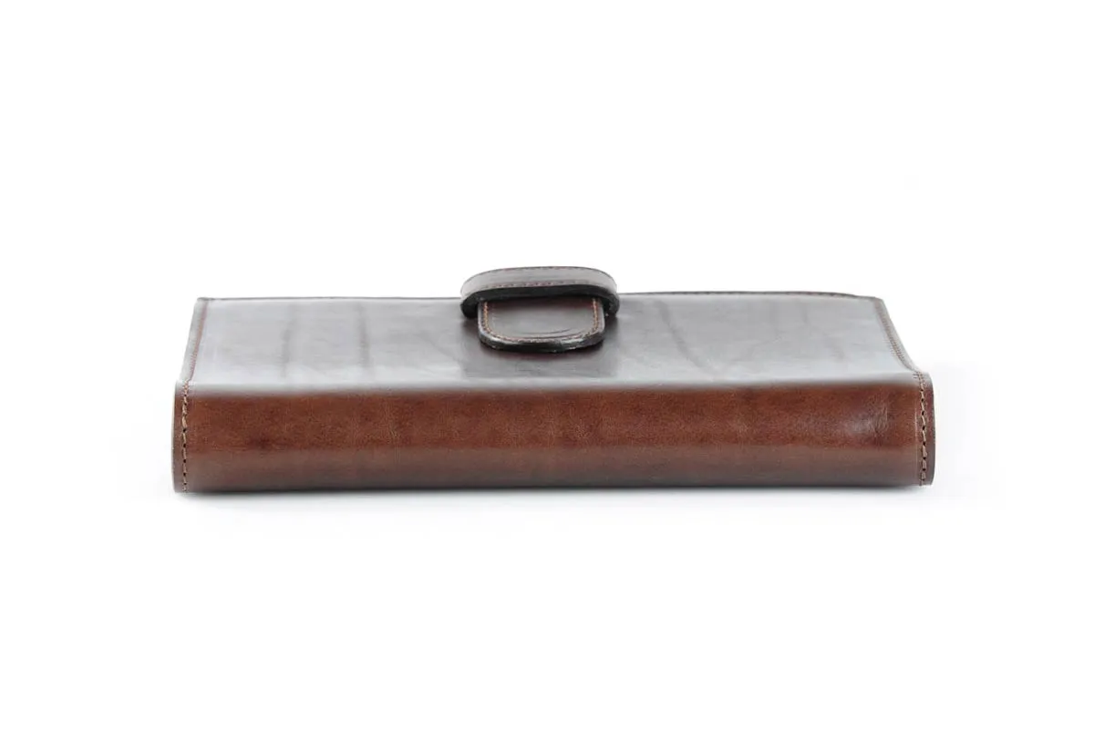 Medium Vachetta Strap Padfolio - Walnut