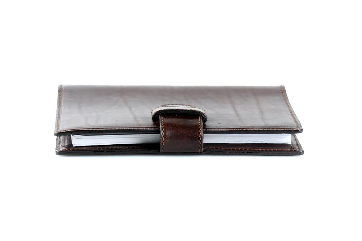 Medium Vachetta Strap Padfolio - Walnut