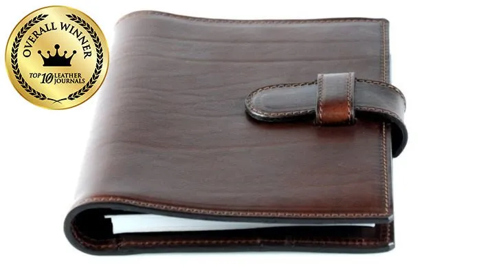 Medium Vachetta Strap Padfolio - Walnut