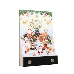 Merry Christmas 3D Note Pad - Desk Decor Creative Memo Pad - Holiday Gifts Christmas Gifts Omoshiroi Block