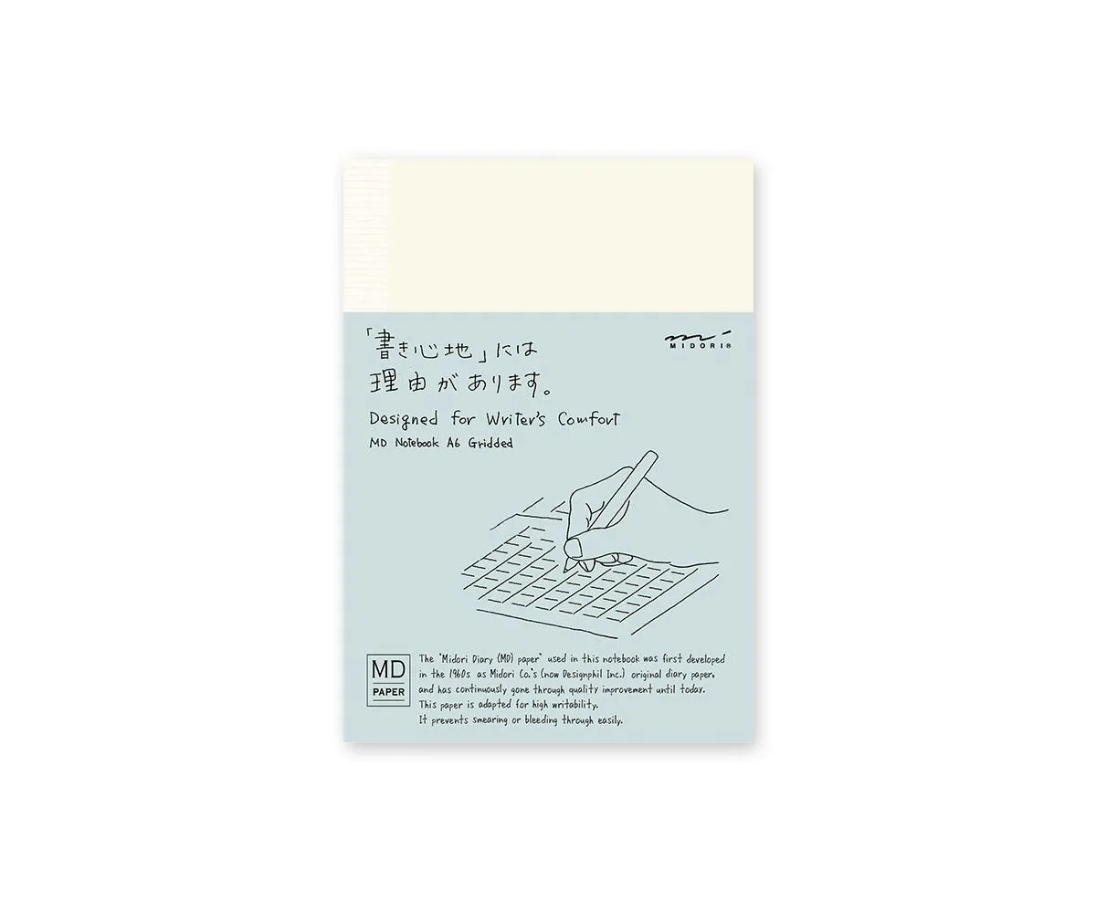 Midori MD Notebook - A6 - Grid - 176 Pages