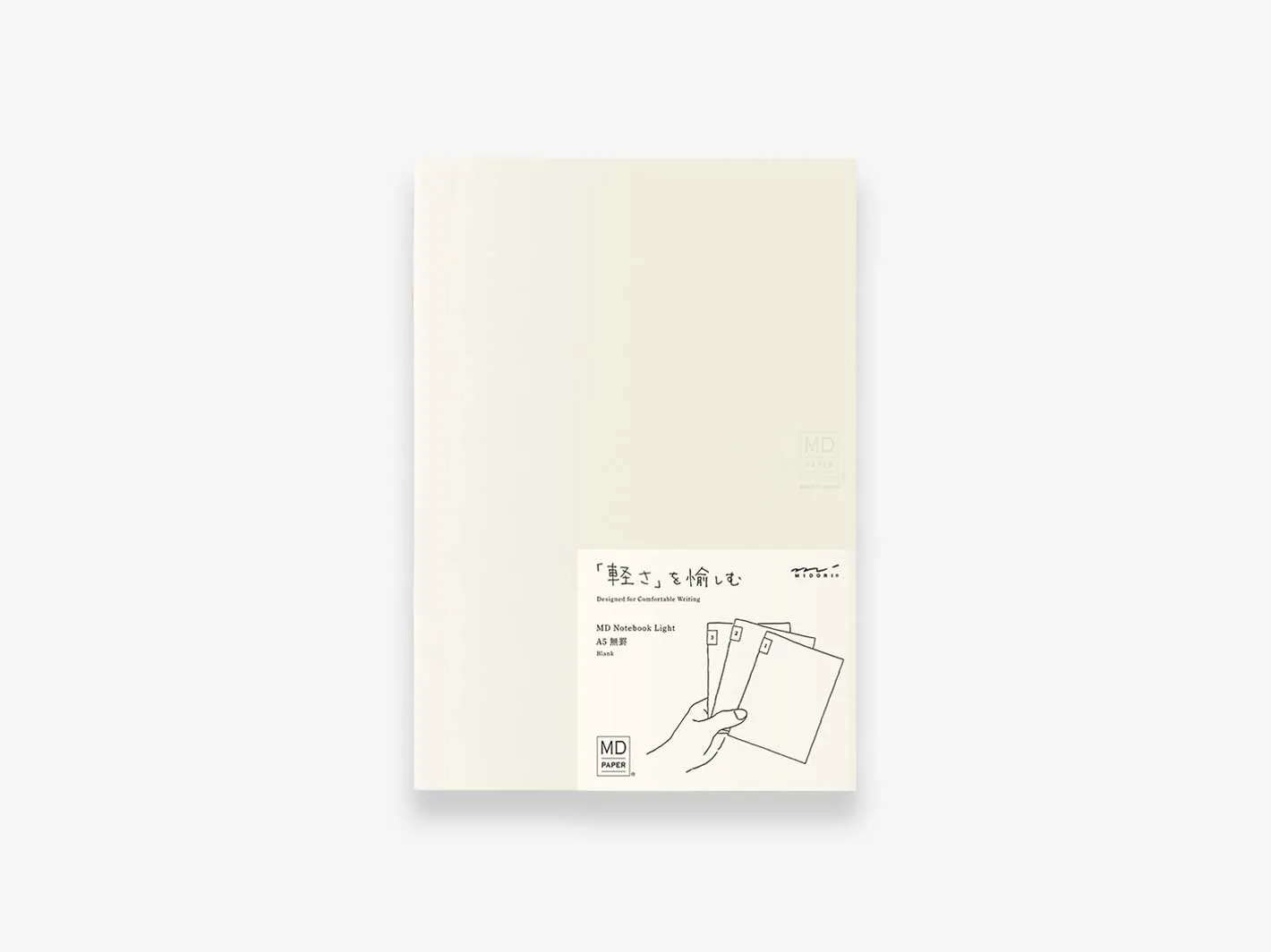 Midori  MD Notebook Light A5 Blank 3-pack