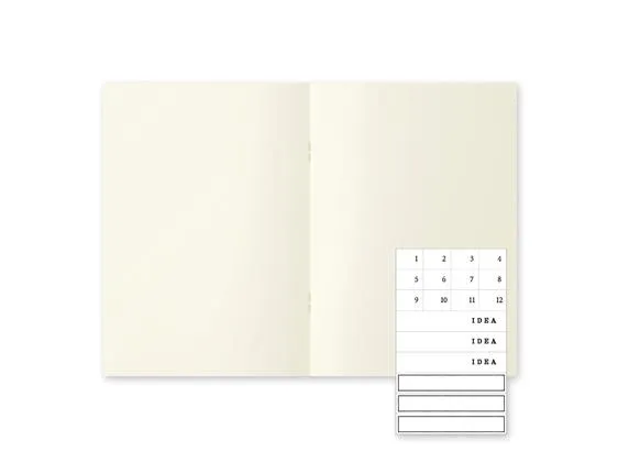 Midori  MD Notebook Light A5 Blank 3-pack