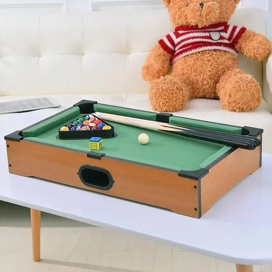 Mini Pool-Billiard Table Miniature Pool Desk Set