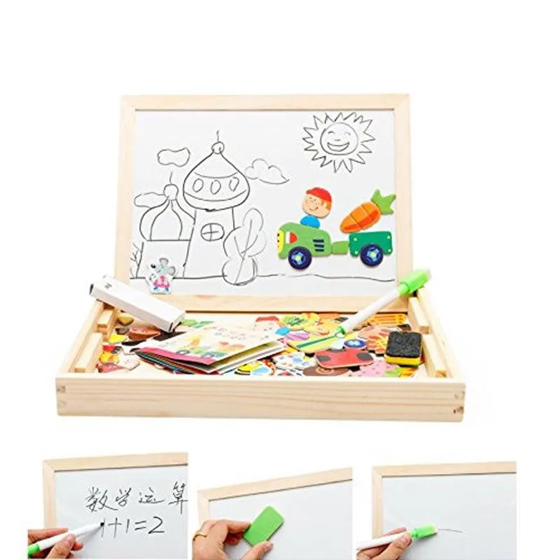Multi-Functional Happy Farm Magnetic Puzzle Boards F41-70-3