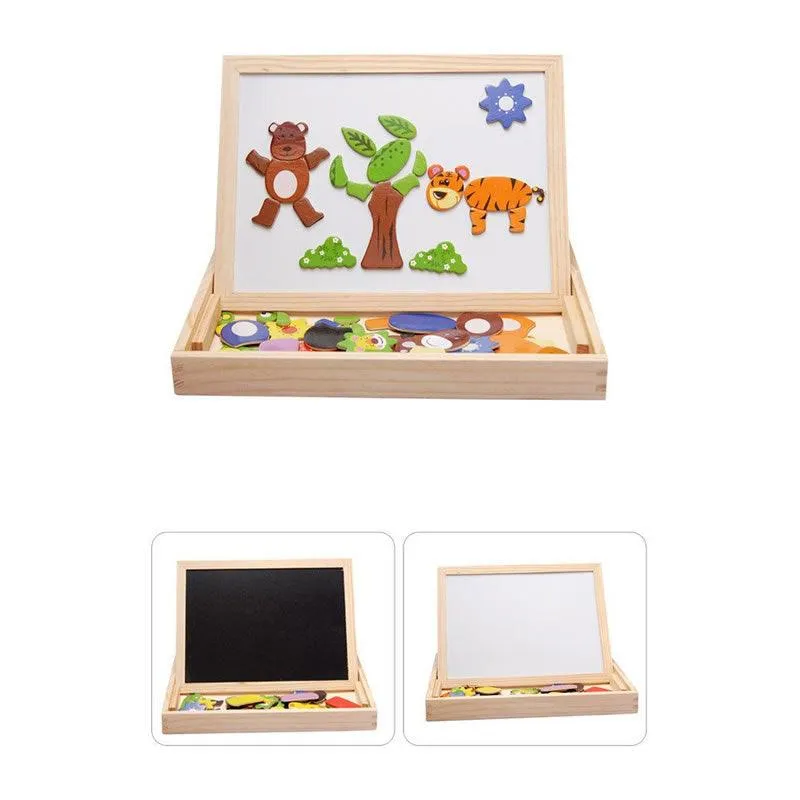 Multi-Functional Happy Farm Magnetic Puzzle Boards F41-70-3