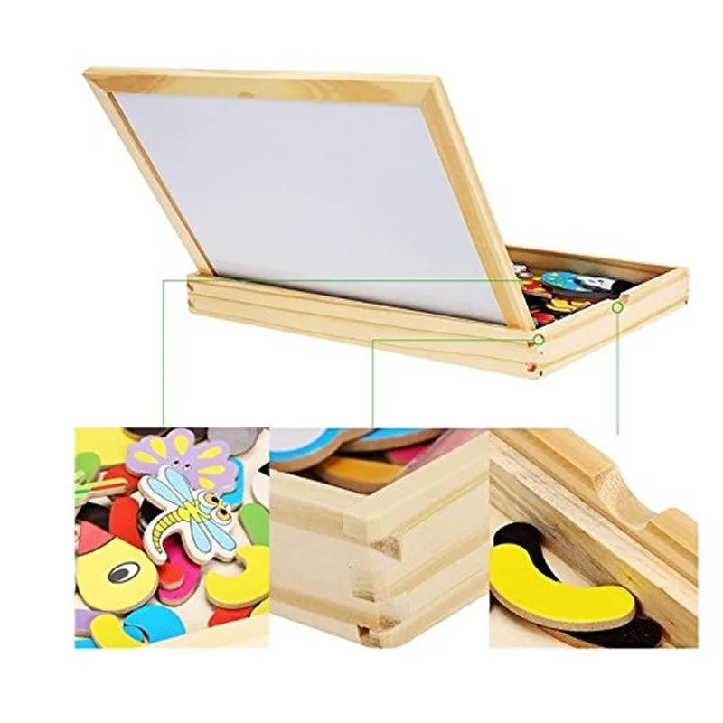 Multi-Functional Happy Farm Magnetic Puzzle Boards F41-70-3