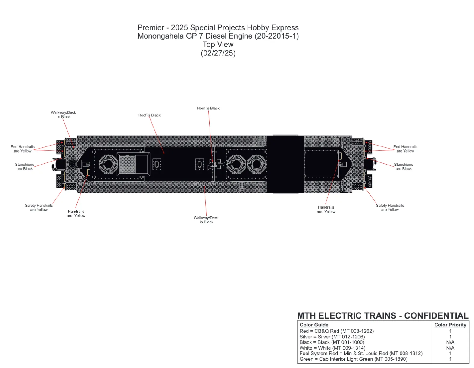 O GP7 Monogahela #1500 Hobby Express Exclusive PRE-ORDER