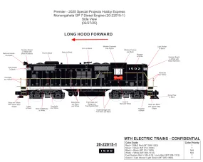 O GP7 Monogahela #1500 Hobby Express Exclusive PRE-ORDER