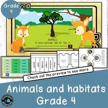 Ocean and animal habitats and environments -UNITS for K-Grade 6 BUNDLE