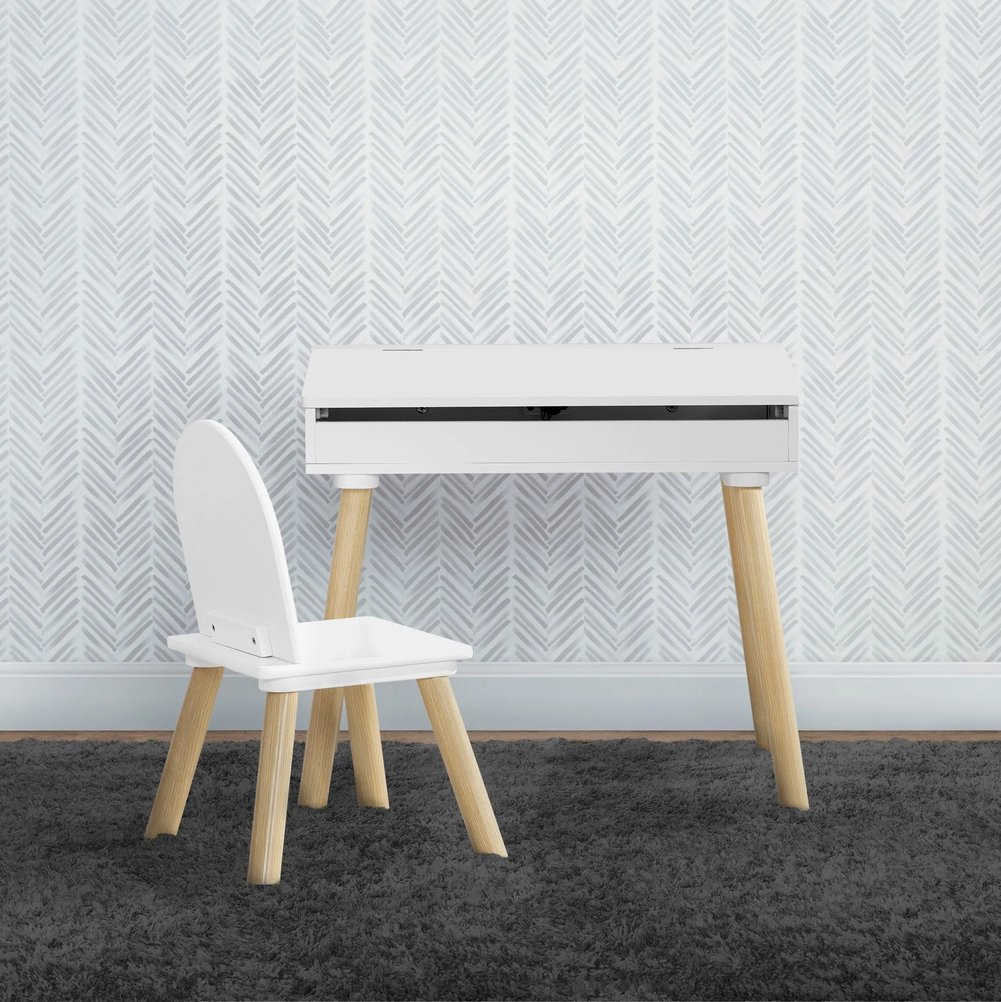 Ollie Lift-Top Desk and Chair Set for Toddlers & Up