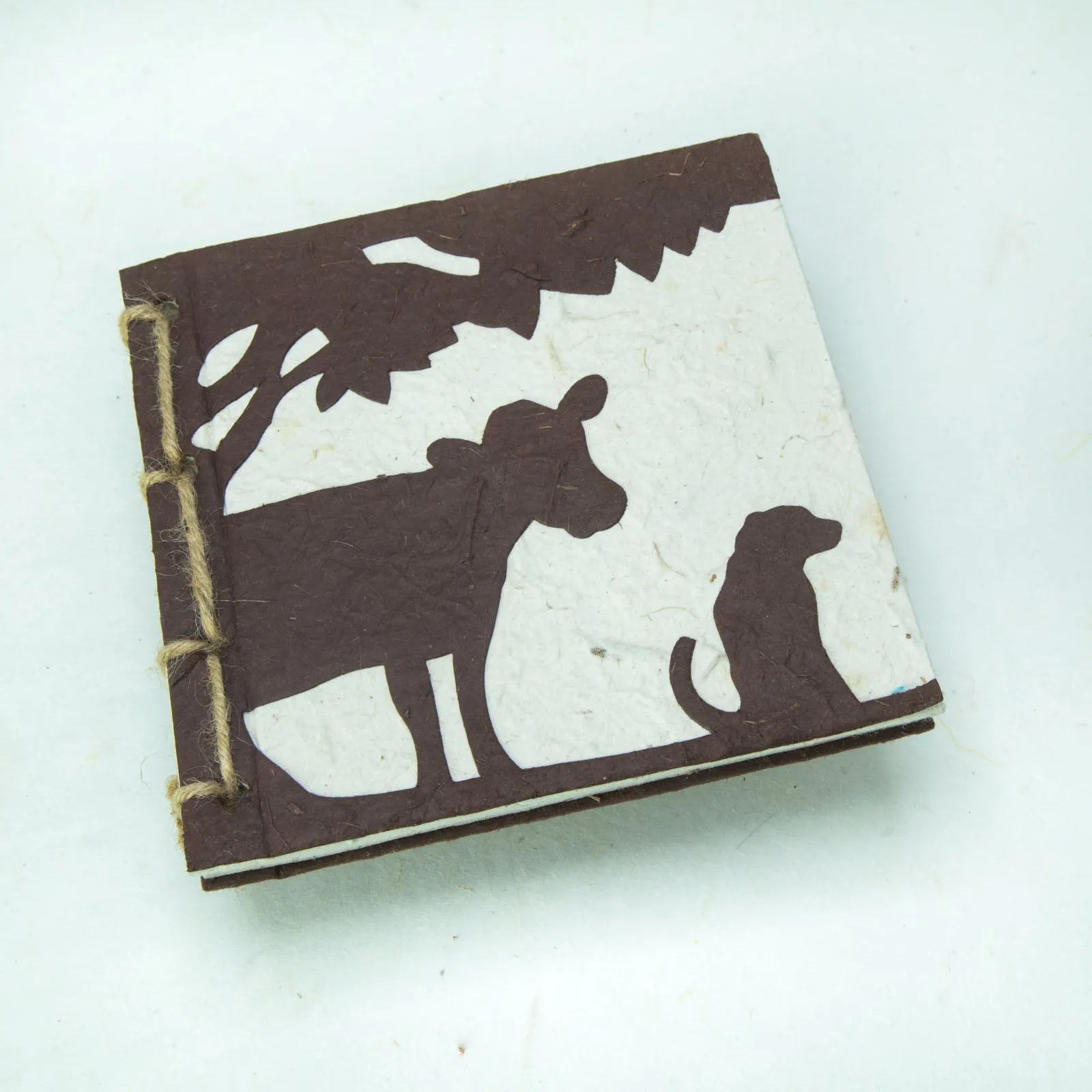 On The Farm - Cow & Dog - Bark - Twine Eco-friendly Journal and Scratch Pad Set