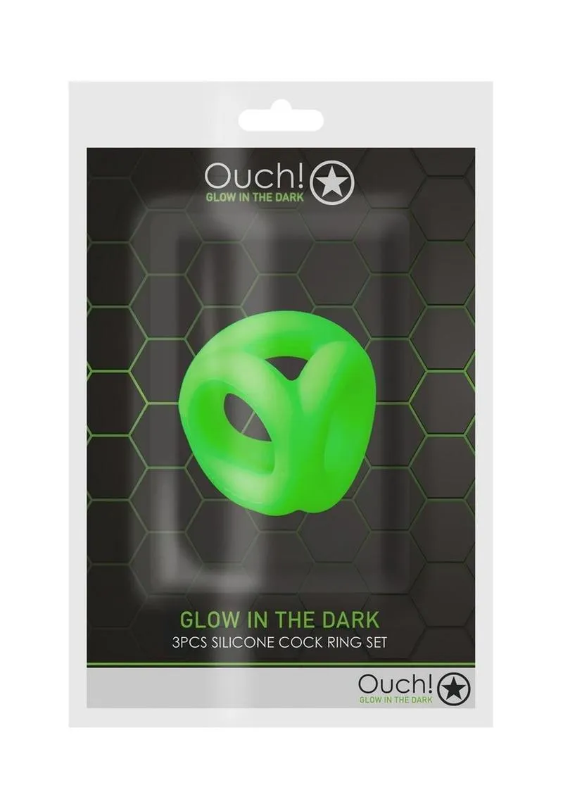Ouch! Cock Ring and Ball Strap Silicone