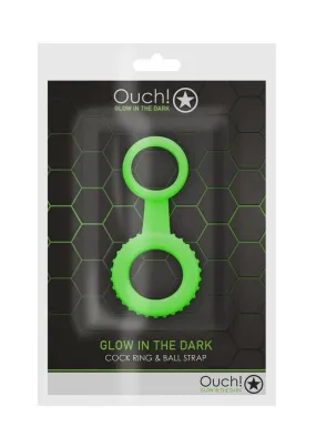 Ouch! Cock Ring and Ball Strap Silicone