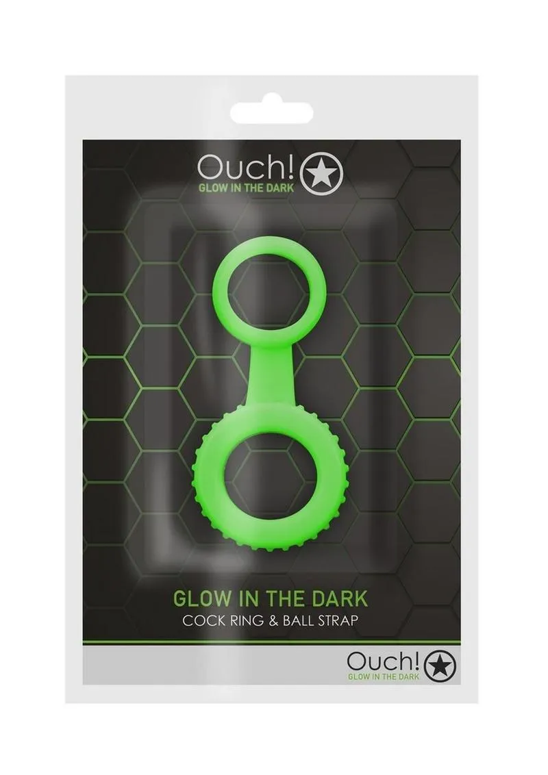 Ouch! Cock Ring and Ball Strap Silicone