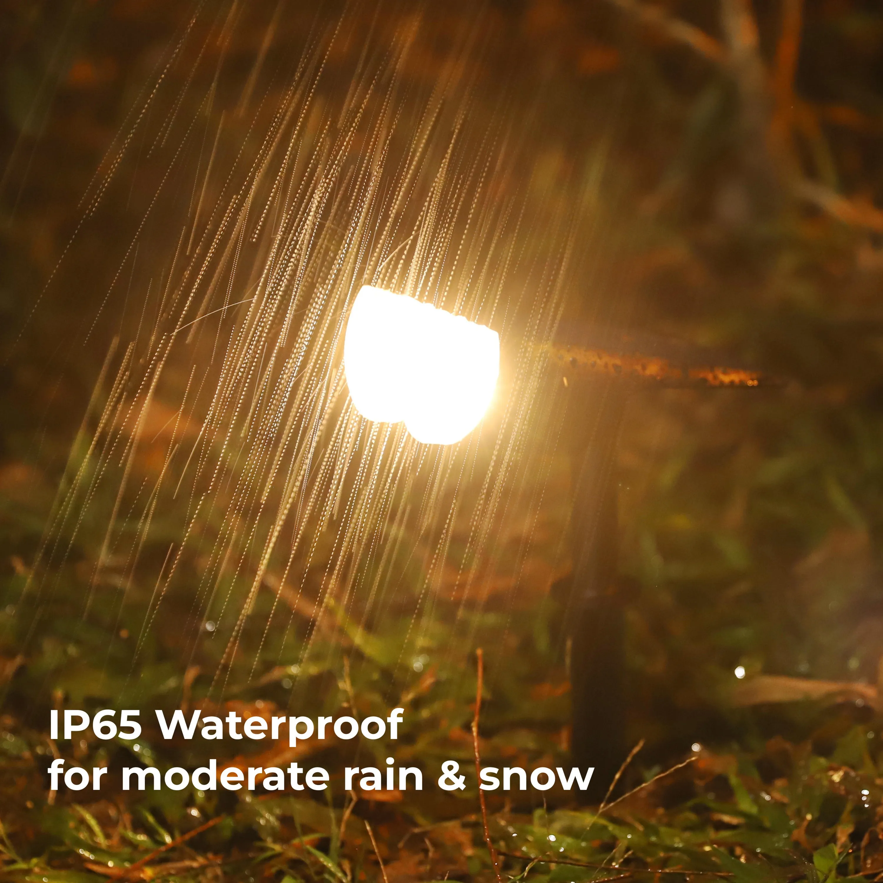 Outdoor Solar Spotlight w/ Wall-Mount & Ground-Stake