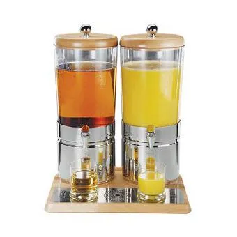 Paderno Juice Dispenser With Beechwood Base