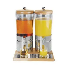 Paderno Juice Dispenser With Beechwood Base