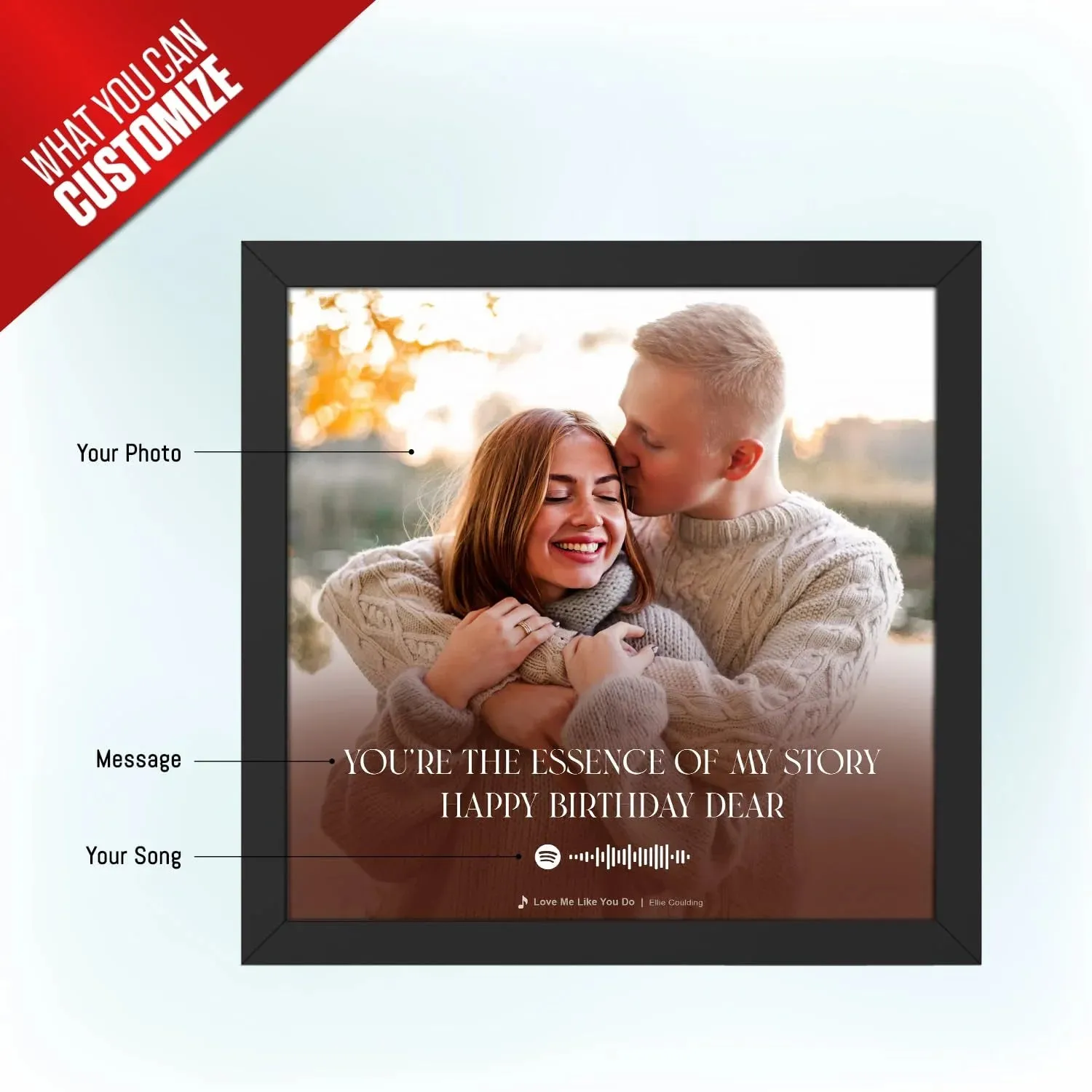 Personalised Spotify Music Plaque - Modern Style