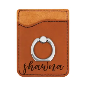 Personalized First Name Phone Wallet, Custom Engraved Phone Wallet, Cell Phone Wallet with Stand, Credit Card Holder, Phone Pocket, Card Caddy, iPhone Wallet Case, Card Holder, Cell Phone Card