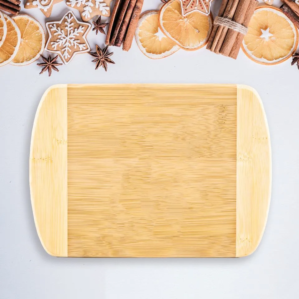 Personalized Holiday Bamboo Cutting Boards - Rounded Edge