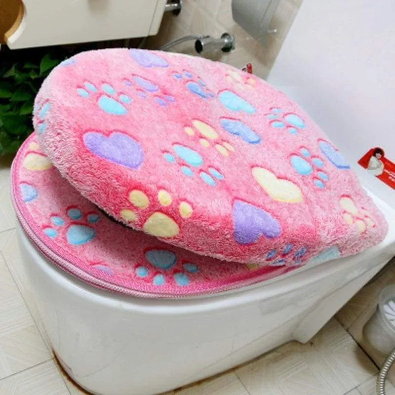 Plush Toilet Cover Just For You