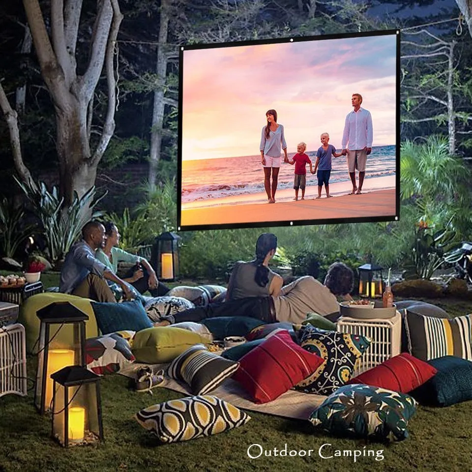 Projection Screen Portable Projector Screen 100 inch 120 inch 150 inch 16:9