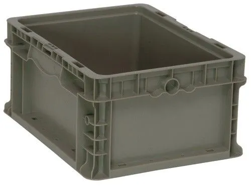 Quantum RSO1215-7 Heavy-Duty Straight Wall Stacking Container, 15" x 12" x 7.5"