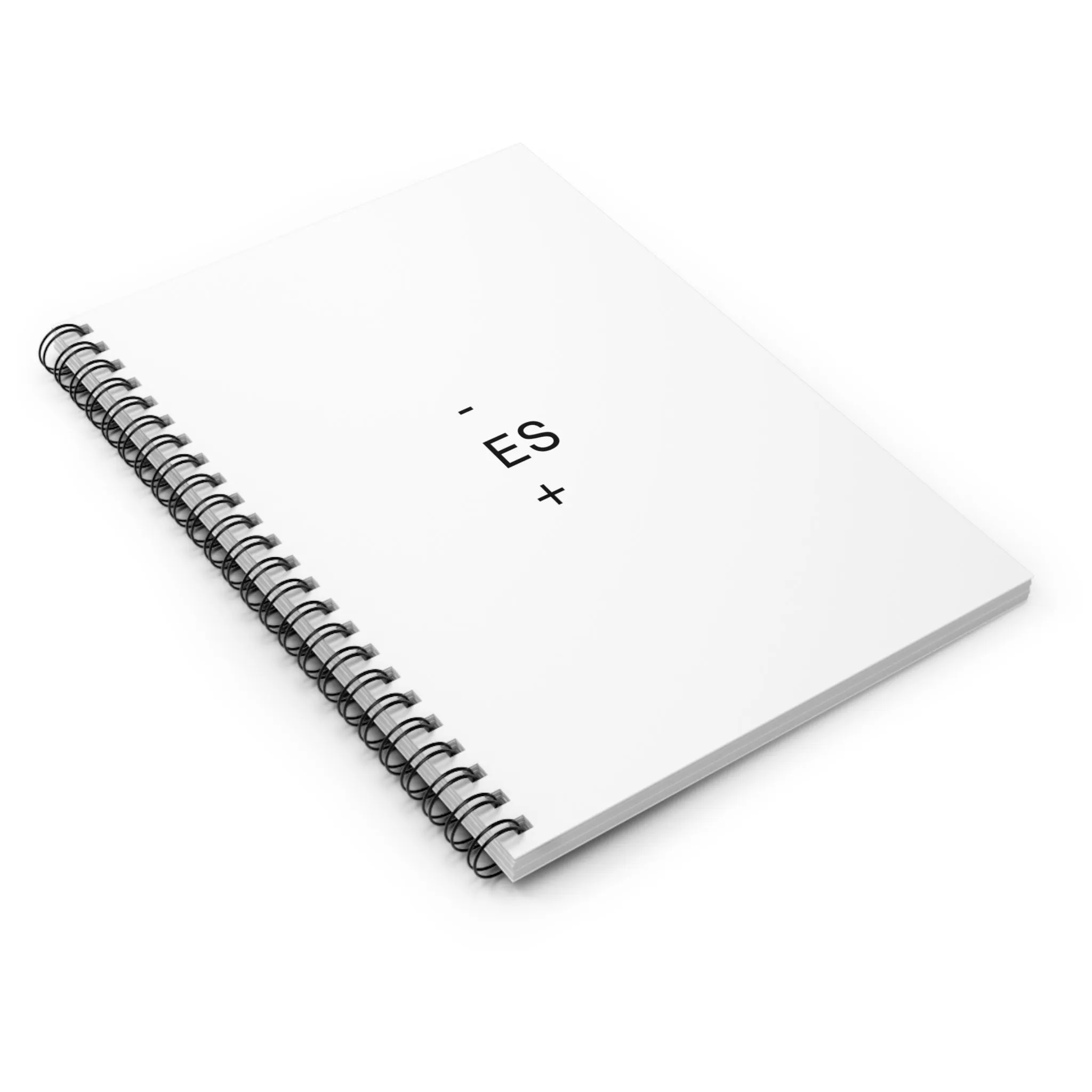 "Menos es Mas" - Minimalist Ruled Spiral Notebook - Perfect for Students and Professionals