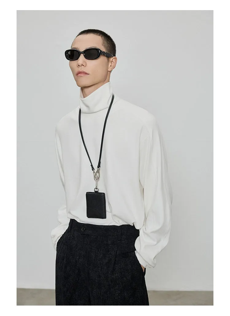 Raglan Basic Half/High Neck Long Sleeve Top