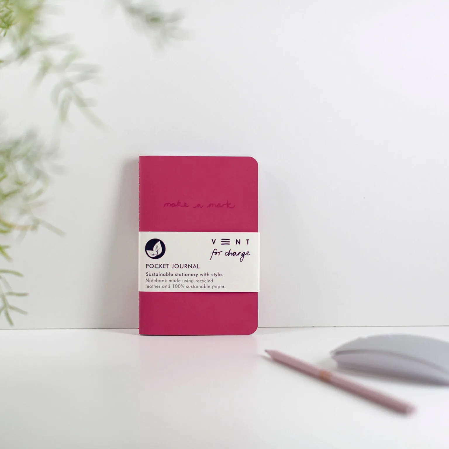 Recycled Leather A6 Pocket Notebooks