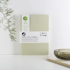 Recycled Paper & Card A5 Sucseed Notebook - Kiwi Fruit