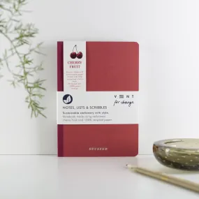 Recycled Sucseed A5 Notebook - Cherry