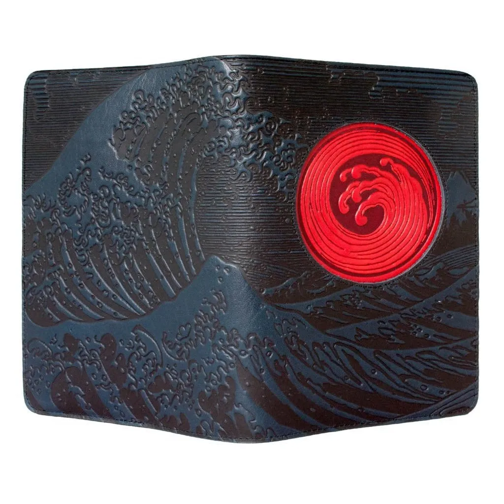 Refillable Leather Icon Luxe Journal, Zen Wave
