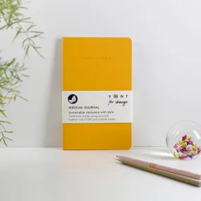 ReLeather & Sustainable Make A Mark Medium Journal - Yellow