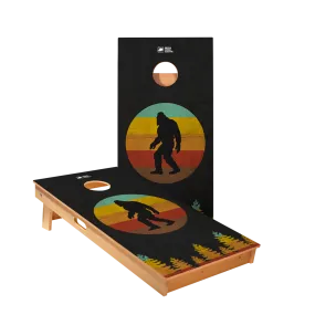 Retro Sasquatch Star Cornhole Boards