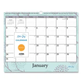 Rue Du Flore Wall Calendar, Rue Du Flore Artwork, 12 X 15, White/jade/lavender Sheets, 12-month (jan To Dec): 2024
