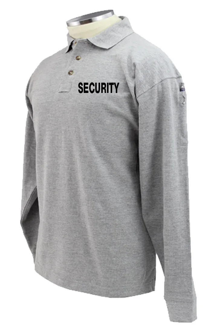 Security Poly Cotton Tactical Long Sleeve Polo Shirt